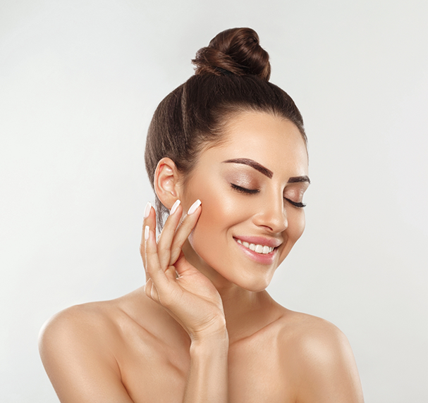 Woman with smooth skin