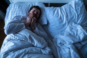 Man with a toothache that got worse at night